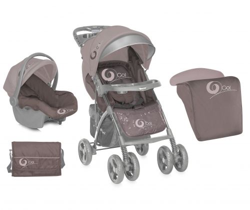 Bertoni Lorelli Бебешка количка 2в1 RIO Grey&Rose 2014