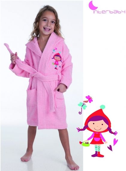 Interbaby - Детски халат за баня *Момиченце*