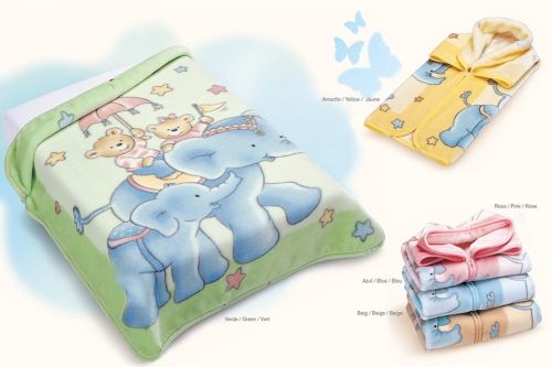 BELPLA - Бебешко одеяло-чувал Baby Sac Ster - Elephant