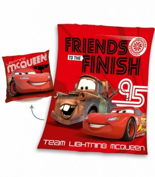 Комплект детско одеяло и калъфка Herding Disney Cars McQUEEN