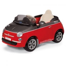 Детска акумулаторна кола Peg Perego FIAT 500 REMOTE CONTROL RED 6V с дистанционно