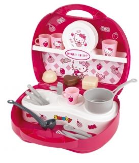 Smoby - Преносима детска кухня *Hello Kitty*