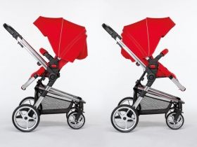 Foppapedtetti Бебешка количка 3 в 1 - 3Chic red