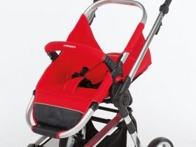 Foppapedtetti Бебешка количка 3 в 1 - 3Chic red