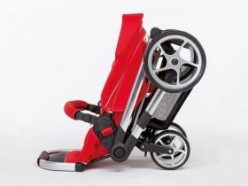 Foppapedtetti Бебешка количка 3 в 1 - 3Chic red