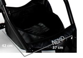 Комбинирана бебешка количка Adbor NEMO Len 3в1 цвят Червен