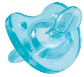 Chicco - Залъгалка Physio soft силикон - синя