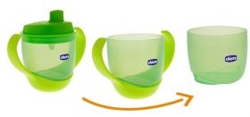 Chicco - Чаша с твърд накрайник 12м + - зелена