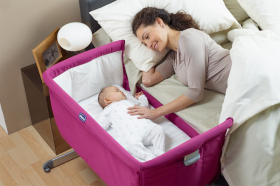Chicco Бебешко сгъваемо легло Next 2 Me Fuchsia