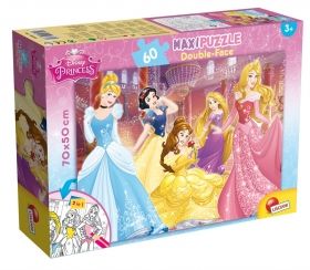 Детски Maxi пъзел 2в1 Disney PRINCESS Lisciani 60 части