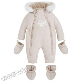 Mayoral - Бебешки космонавт с качулка *Winter Beige*