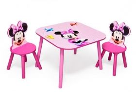 Delta Children Детска масичка с 2 стола Minnie Mouse Мини Маус MDF