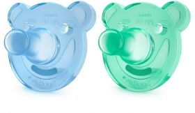 AVENT Бебешки силиконови залъгалки Soothie Shapes Boy 0-3 месеца