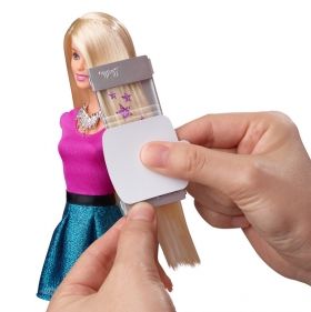 BARBIE Кукла с фризьорски салон с брокат