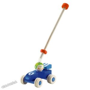 Sevi - Дървена играчка за бутане СПОРТНА КОЛА F1