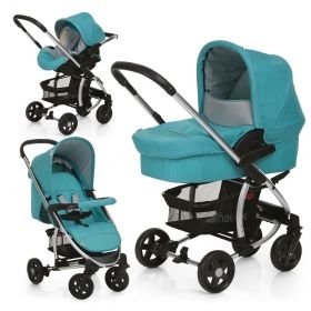 Бебешка количка 3в1 Hauck MIAMI Trio Set Petrol/Grey 