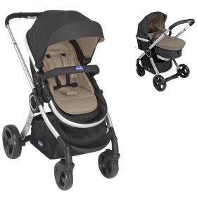 Chicco - Бебешка комбинирана количка URBAN BEIGE/EMERALD