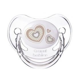 Canpol - Силиконова анатомична залъгалка *Newborn Baby* 0-6м. - бяла