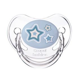 Canpol - Силиконова анатомична залъгалка *Newborn Baby* 6-18м. - синя