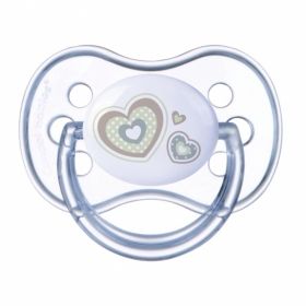 Canpol - Силиконова залъгалка *Newborn Baby* 6-18м. - бяла