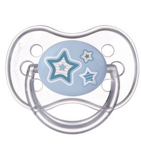 Canpol - Силиконова залъгалка със симетрична форма *Newborn Baby* 0-6м. - синя