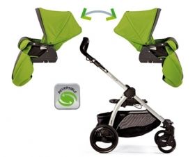 Комбинирана бебешка количка Peg Perego BOOK PLUS Completo Pop Up Blue Denim 2017