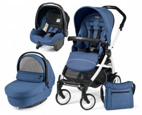 Бебешка количка 3в1 Peg Perego BOOK PLUS Modular XL Blue Denim 2016