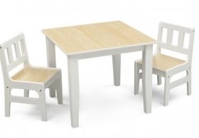 Delta Children Детска масичка с 2 стола MDF Natural