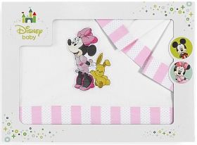 Interbaby - Бебешки спален комплект от 3 части за количка *Minnie Mouse*