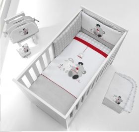 Interbaby - Бебешки спален комплект от 4 части *Friends* 60x120см