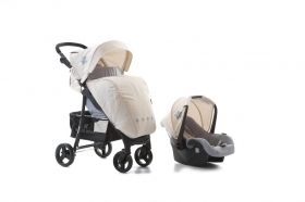 KikkaBoo Бебешка количка 2 в 1 Verona *Blanc*