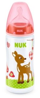 NUK Шише PP със силиконов биберон 300 мл. Babygluck Red