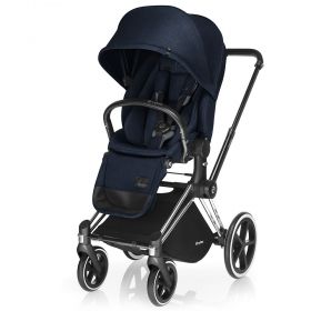 Бебешка количка Cybex Priam Lux Seat Midnight Blue  с кош за новородено 2017