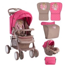  Lorelli Бебешка количка 2 в 1  FOXY Set BEIGE&ROSE PRINCESS 2017