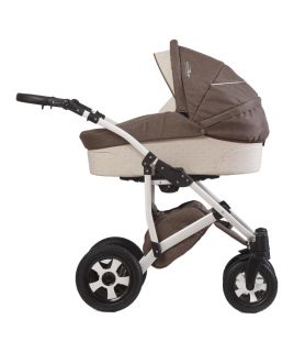 Бебешка комбинирана количка 2в1 DIZAIN BABY Viola Цвят Кафяв