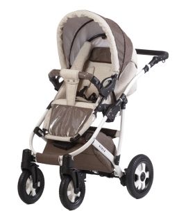 Бебешка комбинирана количка 2в1 DIZAIN BABY Viola Цвят Кафяв