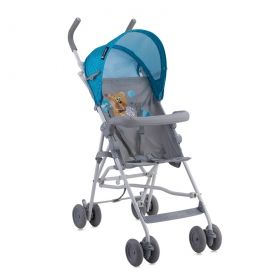  Bertoni Lorelli Бебешка лятна количка LIGHT Blue&Grey Hello Bear