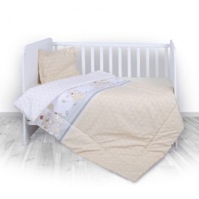 Бебешки спален комплект Bertoni Lorelli Beige Bear Toys 3 части 