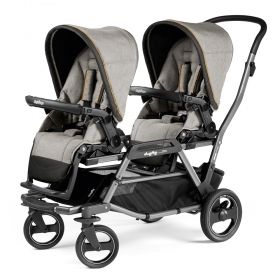 Peg Perego Бебешка количка за близнаци DUETTE Piroet Completo Luxe Beige