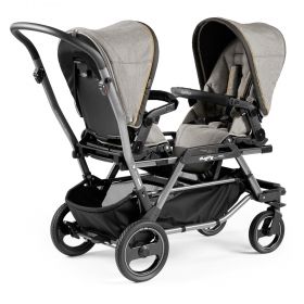 Peg Perego Бебешка количка за близнаци DUETTE Piroet Completo Luxe Beige