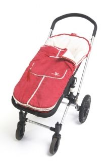 WallaBoo - Чувалче за бебешка количка Footmuff OntheGo - Warm Red