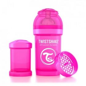 Twistshake Anti-colic бебешко шише180мл Розово