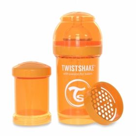 Twistshake Anti-colic бебешко шише180мл Оранжево
