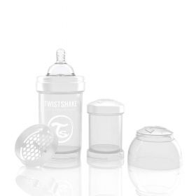 Twistshake Anti-colic бебешко шише180мл Бяло