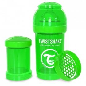 Twistshake Anti-colic бебешко шише180мл Зелено