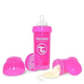 Twistshake Anti-colic бебешко шише 280мл Пурпурно