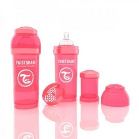 Twistshake Anti-colic бебешко шише 260мл Праскова