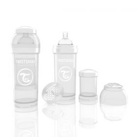 Twistshake Anti-colic бебешко шише 260мл Бяло
