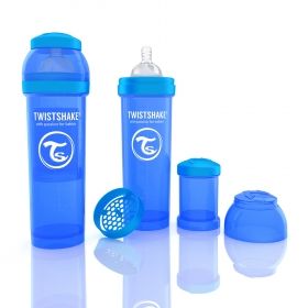 Twistshake Anti-colic бебешко шише 330мл Синьо