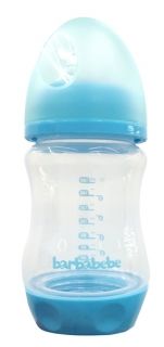 Anti-colic шише за хранене Barbabebe turquoise160 мл.